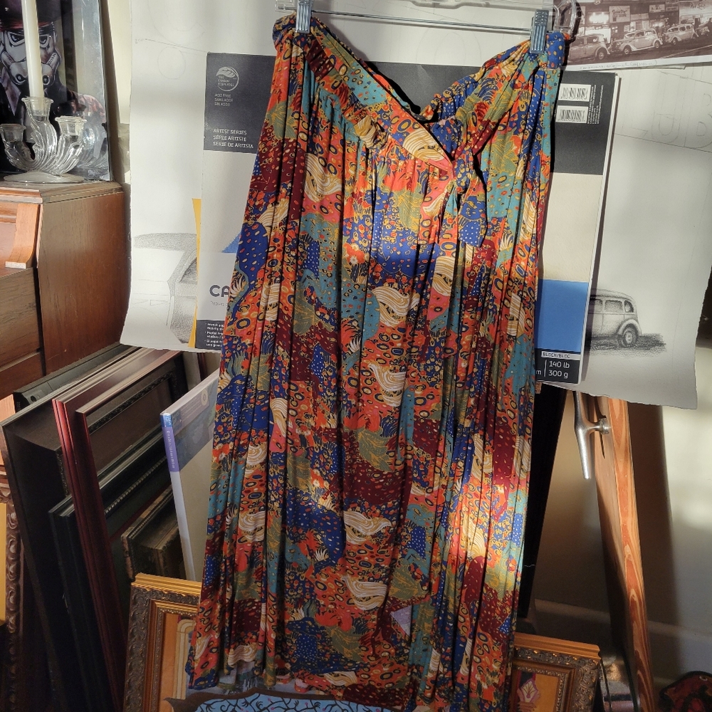 Anthropologie By Maeve Colorful Floral Maxi Skirt